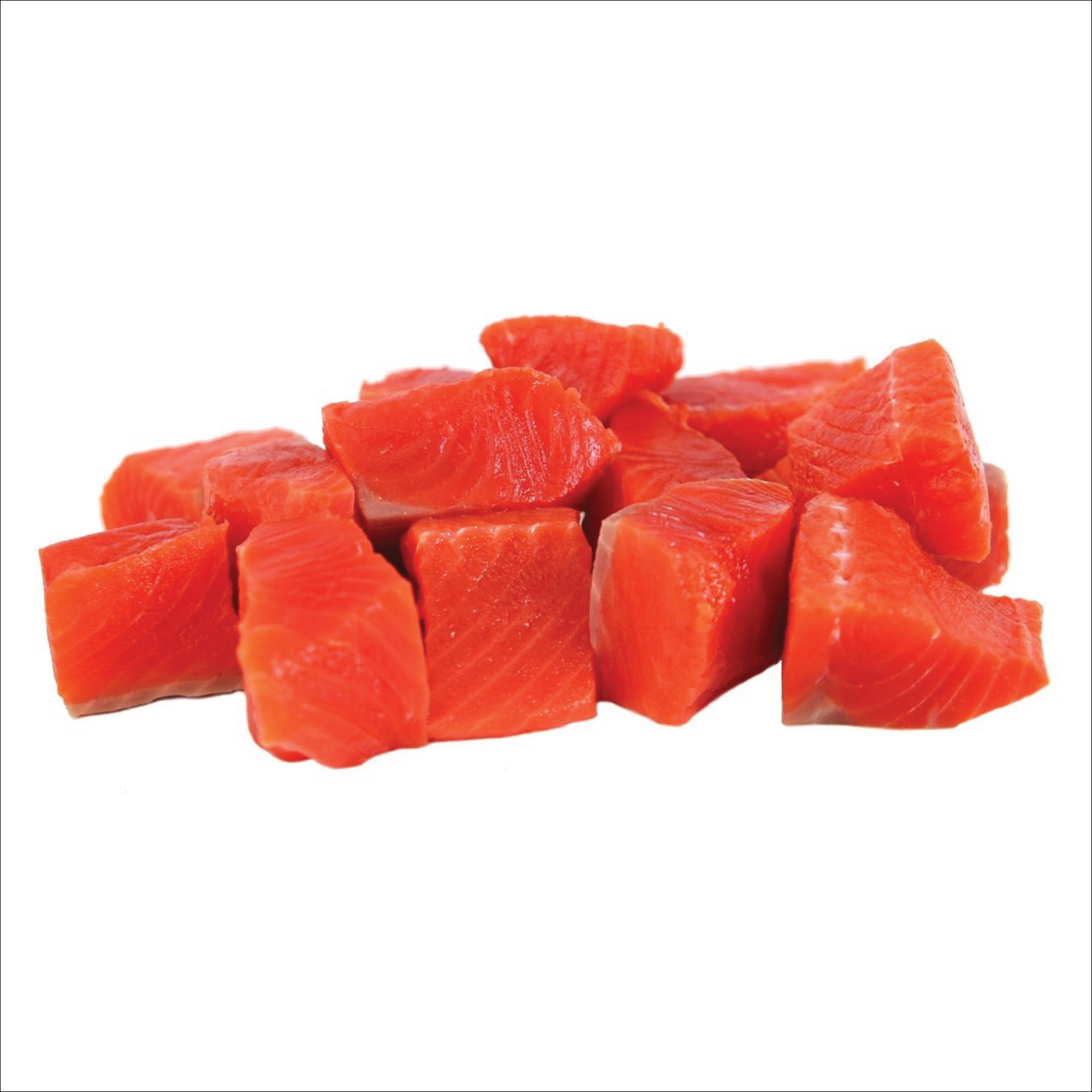 Wild Sockeye Salmon Steak Cubes